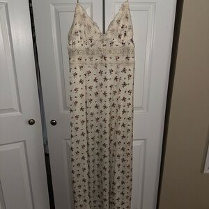 Free People Cream Floral Maxi Dress